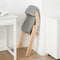 SoBuy FST92-N - Houten Klapstoel - Gestoffeerd Zitkussen - Grijs/Natuur 47.5x77x59 cm