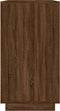 vidaXL - Dressoir - 80x34x75 - cm - bewerkt - hout - bruin - eikenkleur