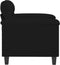 vidaXL - Fauteuil - 60 - cm - microvezelstof - zwart