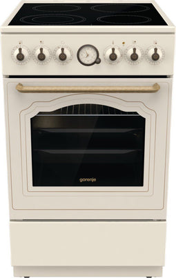 Gorenje GECS5B70CL - keramisch fornuis - AquaClean Pizza-functie AirFry - Beige