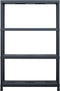 vidaXL - Opbergrek - 220 - kg - 90x40x138 - cm - kunststof - zwart