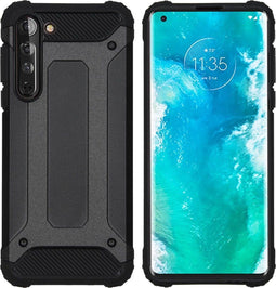 iMoshion Hoesje Geschikt voor Motorola Edge Hoesje - iMoshion Rugged Xtreme Backcover - Zwart