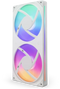 NZXT F280 RGB Core - Ventilator 140mm - 2x Fluid Bearing - Wit (2 stuks)