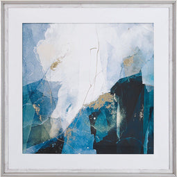 Beliani MONGA - Wanddecoratie - Blauw - Papier