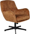 Fauteuil Cleveland - 75x73x88 - Goud/zwart - Adore/metaal