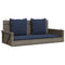 Schommelbank met kussens 119x56x48 cm poly rattan grijs