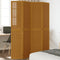 vidaXL - Kamerscherm - met - 4 - panelen - massief - paulowniahout - bruin