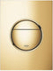GROHE Nova Cosmopolitan S - Bedieningspaneel Toilet - Dual Flush - Cool Sunrise (glanzend goud) - Slank formaat