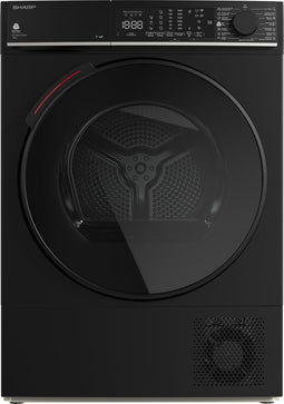 Sharp KDWNL0S9BDBE - warmtepomp droger - 10KG - energie label D - 15 programma's - WIFI - LED tromme