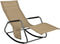 SoBuy OGS47-KA - Metal Schommelstoel - Ergonomisch - Khaki