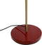 Dyberg Larsen Ocean - Vloerlamp - Verstelbare kap - Donkerrood/Messing