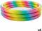 Opblaasbaar Kinderzwembad Intex Multicolour Ringen 168 x 38 x 168 cm 581 L (6 Stuks)