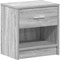 vidaXL - Nachtkastjes - 2 - st - met - lade - 39x28x41 - cm - grijs - sonoma - eiken