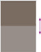 vidaXL - Rolgordijn - verduisterend - koffie - 105x175 - cm - stofbreedte - 100,7 - cm