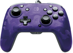 PDP Faceoff Deluxe+ Audio - Gamecontroller - 3,5 mm audio-aansluiting - Paars Zwart