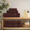 vidaXL - Douchehanddoeken - 2 - st - 70x140 - cm - 360 - g/m² - 100% - katoen - bruin