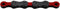 KMC DLC 12 speed Fietsketting - Zwart/Rood