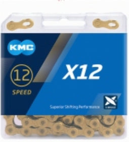KMC Fietsketting X12 Ti-N Goud 126 schakels