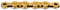 KMC Fietsketting X12 Ti-N Goud 126 schakels