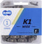 KMC K1 fietsketting 1/2x1/8 112 schakels zilver/zwart in doosje