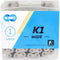 KMC K1 fietsketting 1/2x1/8 112 schakels zilver/zwart in doosje