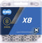 Kmc Ketting X8 Smal 1/2 X 3/32 Inch 114s 6/7/8 Speed Staal