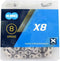 Kmc Ketting X8 Smal 1/2 X 3/32 Inch 114s 6/7/8 Speed Staal