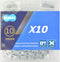 KMC X10 EPT Kettingslot 10-speed, silver Uitvoering 114 schakels