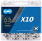KMC X10 Silver Black Fietsketting 116/114 Schakels - Silver 116 links