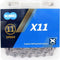 Kmc X11 ketting 118 schakels grijs