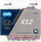 KMC X12 Aurora Blauw 126 schakels Fietsketting met Double X-Bridge 12-speed