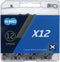 KMC X12 Fietsketting - Zwart Zilver (126 links)