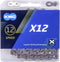 KMC X12 Fietsketting - Zwart Zilver (126 links)