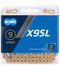 KMC X9 Ti-N Ketting 9-speed, goud Uitvoering 114 Links