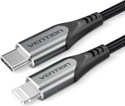 Vention - USB C naar Lightning Oplaadkabel - MFi C94 certificaat 2 m Zwart