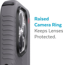 Speck Presidio2 Grip - Back Cover - Microban antimicrobiële bescherming - Zwart (2023)