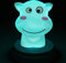 Alecto SILLY HIPPO - LED Nachtlampje - Automatisch uit na 30 min - Blauw