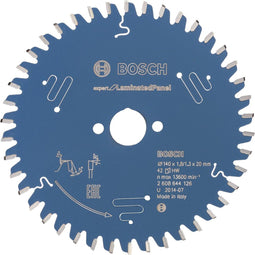 Bosch 2608644126 - Cirkelzaagblad 140 x 20 x 1.3 mm - 42 tanden ATB - (1 stuk)