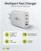 Goobay 65556 - Thuislader - 4-poorts USB-C PD 100W en USB-A QC - GaN