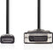 Nedis HDMI Kabel - HDMI Male naar DVI-D 24+1-Pins - 5 m - 1080p - Vernikkeld - Zwart
