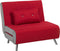 FARRIS - Slaapbank 1-zit - Rood - Polyester