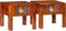 vidaXL - Nachtkastje - 2 - st - 40x40x36 - cm - massief - acaciahout