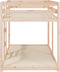 vidaXL - Stapelbed - massief - grenenhout - 90x200 - cm