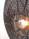 GOOD&MOJO Wandlamp Tanami - Rotan Zwart - Ø55cm - Binnen Modern