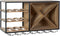 Flessenrek DKD Home Decor 80 x 24 x 44 cm Spar Natuurlijk Zwart Metaal Bruin Hout MDF