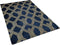 VEKSE - Vloerkleed - Donkerblauw - 160 x 230 cm - Viscose