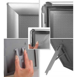Klika - Kliklijst 15x21cm ALU 14mm A5 wand/desk - 10 stuks