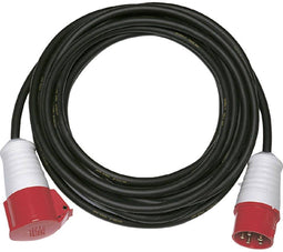 REV 0063201 Stroom Verlengkabel 16 A Zwart 20.00 m H05VV-F 5G 1,5 mm²