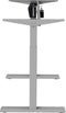 Ergo Office - Zit-sta bureau - Elektrisch in hoogte verstelbaar bureau max hoogte 123cm - max 70 kg | Zonder tafelblad - Grijs