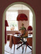 Light & Living Vloerlamp Devia - Velvet - 168cm - Bordeaux